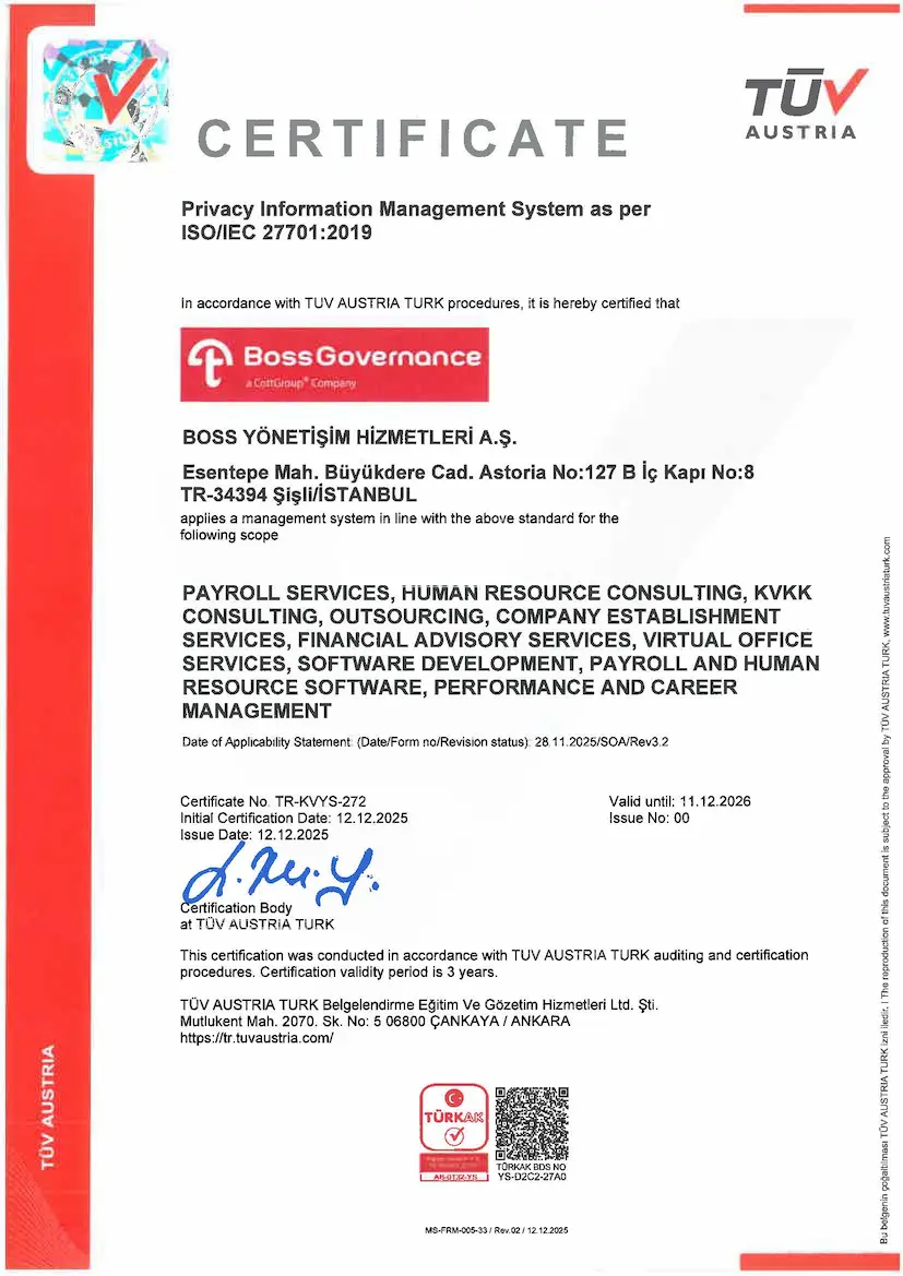 Bordromat - ISO 27701 Bordromat - ISO 27701